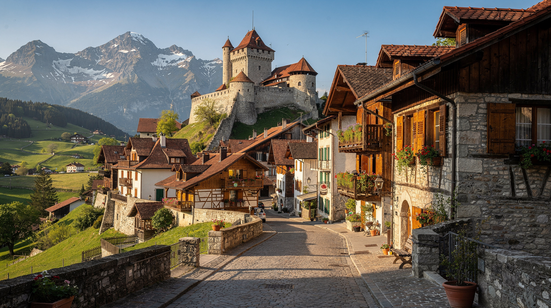 De Genève à Gruyères : guide d'excursion (fromage, chocolat et château)