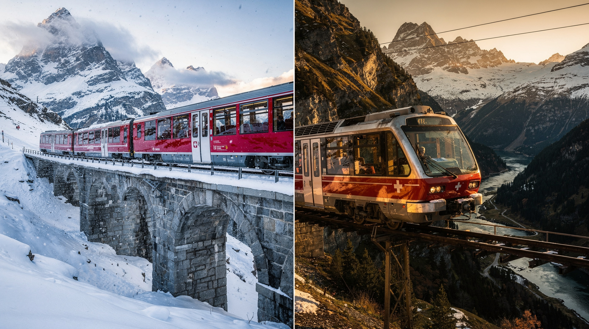 Glacier Express vs Bernina Express