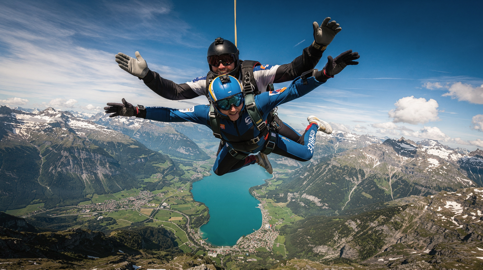 Skydiving over the Swiss Alps from Interlaken