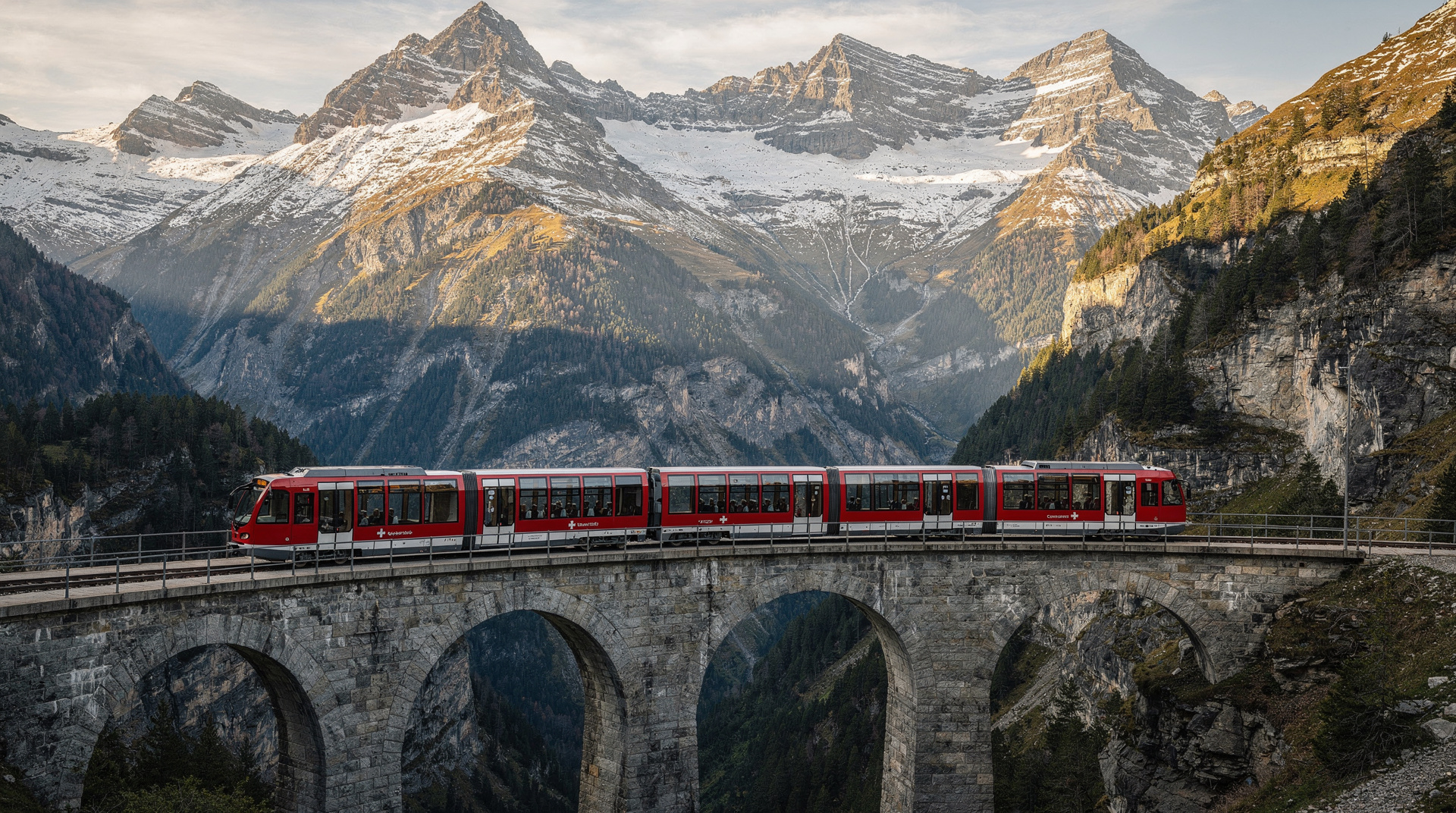 Scenic trains itinerary